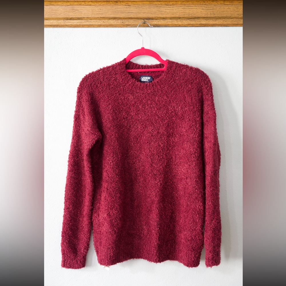 Lands end purple sweater